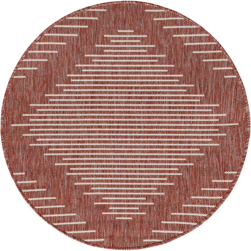 Wallington Geometric Indoor Rug, Round 3'3"