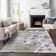 Premium Machine Washable Prisco Purple Rug