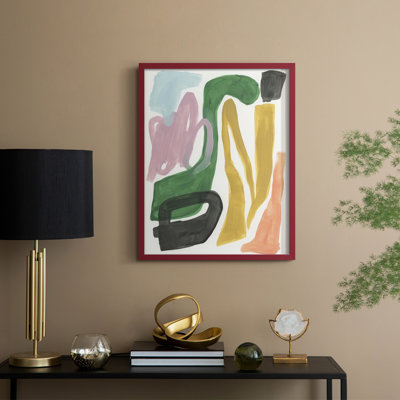 «Colorful Serpentine II», reproduction encadrée - bois massif