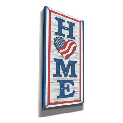 «Patriotic Home» par Lisa Kennedy, art mural sur toile