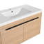 Meuble-lavabo moderne 36 po avec lavabo en résine-445765880