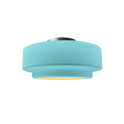 Radiance Ceramic Semi Flush Mount - Replaceable Bulb