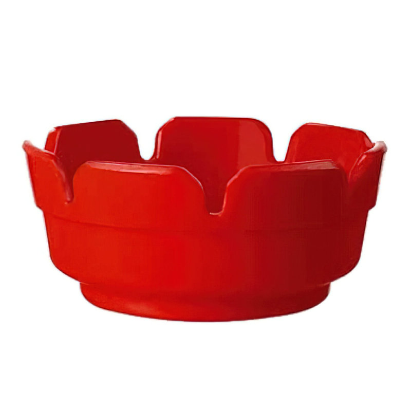Plateau à cendres / cigares en plastique résistant aux chocs GET AT-4-R, 4 po, rouge (ensemble de 12)