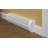 Baseboarders Elliptus Galvanized Steel Easy Slip-on Baseboard Heater Cover Set - White | Heater Cover and Endcaps Included-81679871