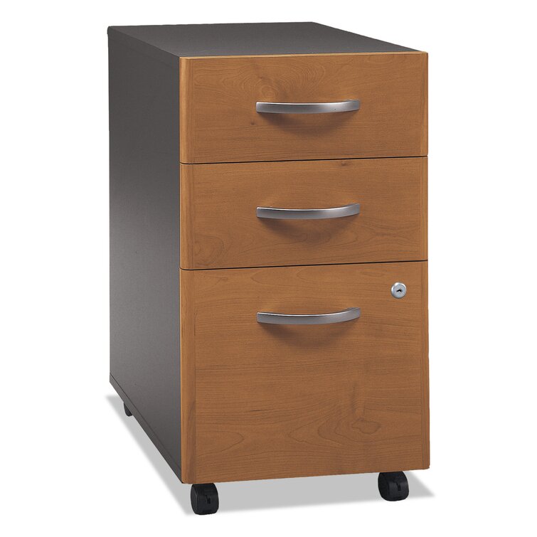 Mount-It! Three Drawer Cabinet for Under Desk with Wheels with