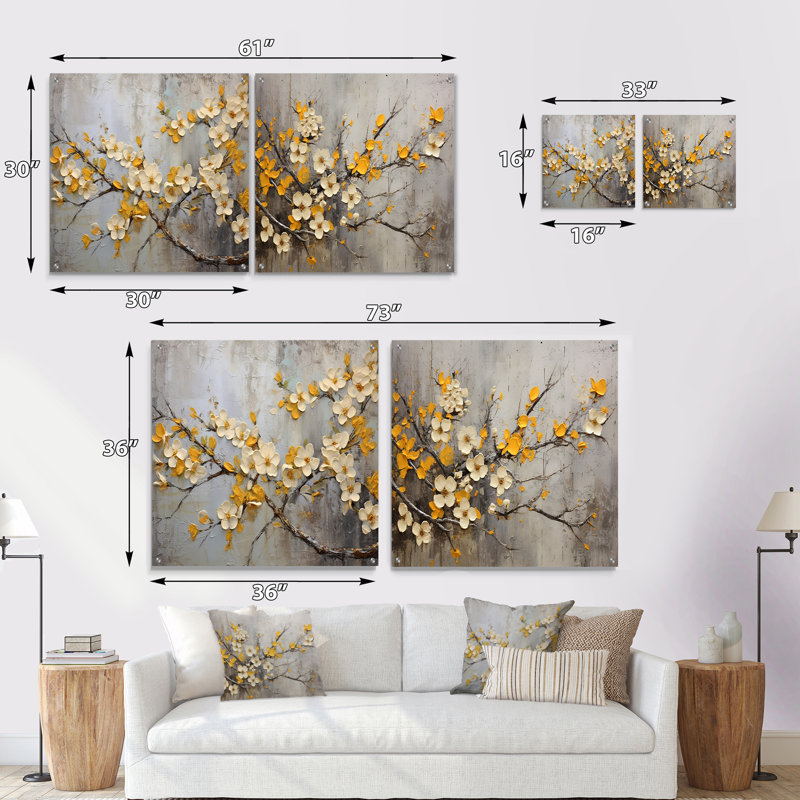 Pomme fleur Blony Harmony, H 36 po x l 73 po