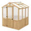 Meridian 6.7' x 6.0' Greenhouse with Cedar Wood Frame and Polycarbonate Panels Compact and Durable Design