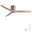 52 Inch American Mordern Cozy Vibrant Natural Style Solid Wood Low Profile Flush Ceiling Fan Without Light-1862858891-1862858999