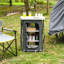 Table de camping pliante en acier thermolaqué Debets