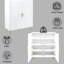 Armoire d'appoint blanche avec motif à vagues et construction à haute brillance pour un rangement élégant-2077494660-2077494663