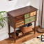 Console brune à 5 tiroirs Fienley