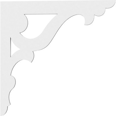 5/8"W X 22"D X 22"H Cornelia Architectural Grade PVC Bracket