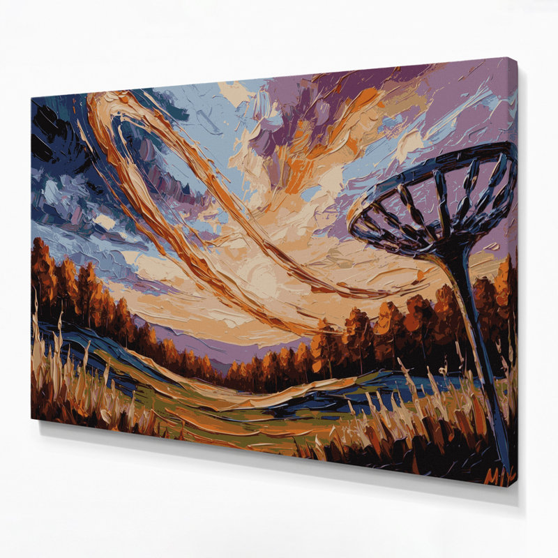 Art sportif sur toile brun, H 24 po x l 36 po