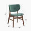 Ensemble de salle à manger 5 pièces avec plateau en faux marbre et 4 chaises rembourrées-2049353723