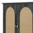 Retro 3-Door Sideboard With Large Storage Space Artificial Rattan Doors And Metal Handles-804891143