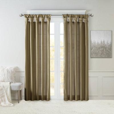 Emilia Room Darkening Thermal Single Curtain Panel