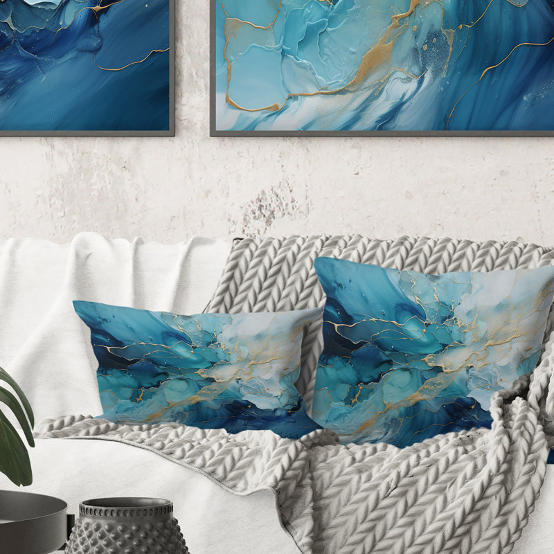 Coussin Oceanic Collage I - Abstract Collages