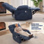 Fauteuil inclinable électrique à massage thermique avec fauteuil à bascule et pivotant en tissu pour le salon