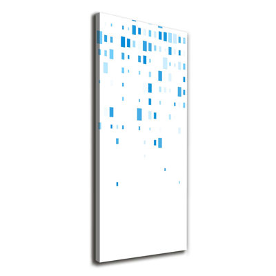 Blue Squares - Wrapped Canvas Print