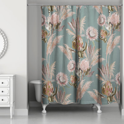 Mizelle Floral Shower Curtain