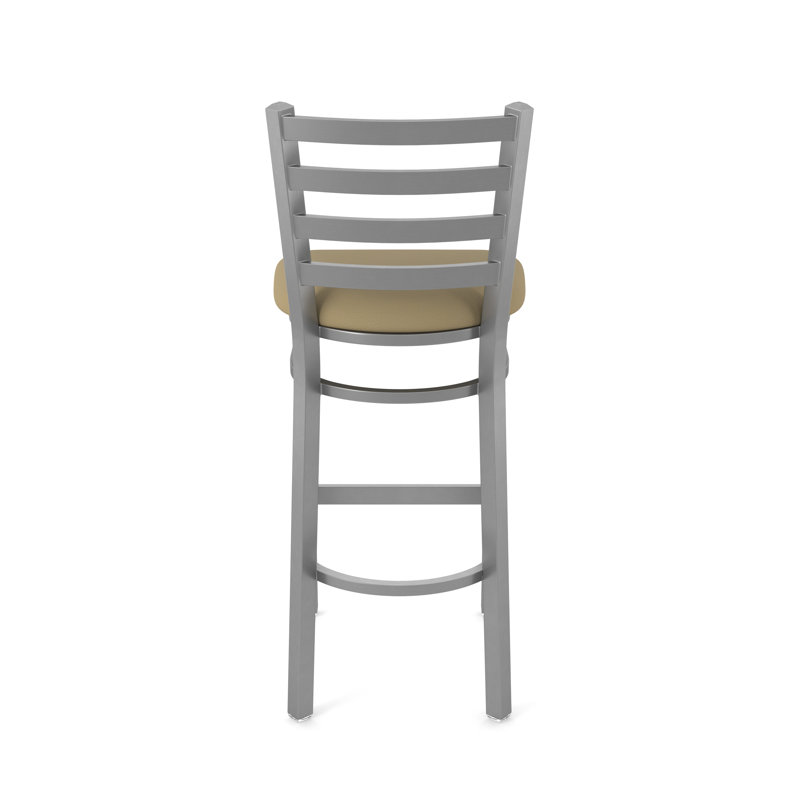 Tabouret de bar Jackie, Vinyle-Brise champagne