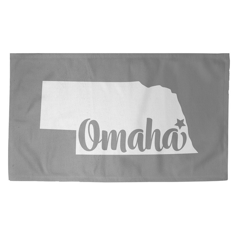 Tapis gris zone nebraska Omaha, Rectangle 2 pi x 3 pi