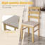 Scandinavian Style Dining Chair With Upholstered Seat-1202620526