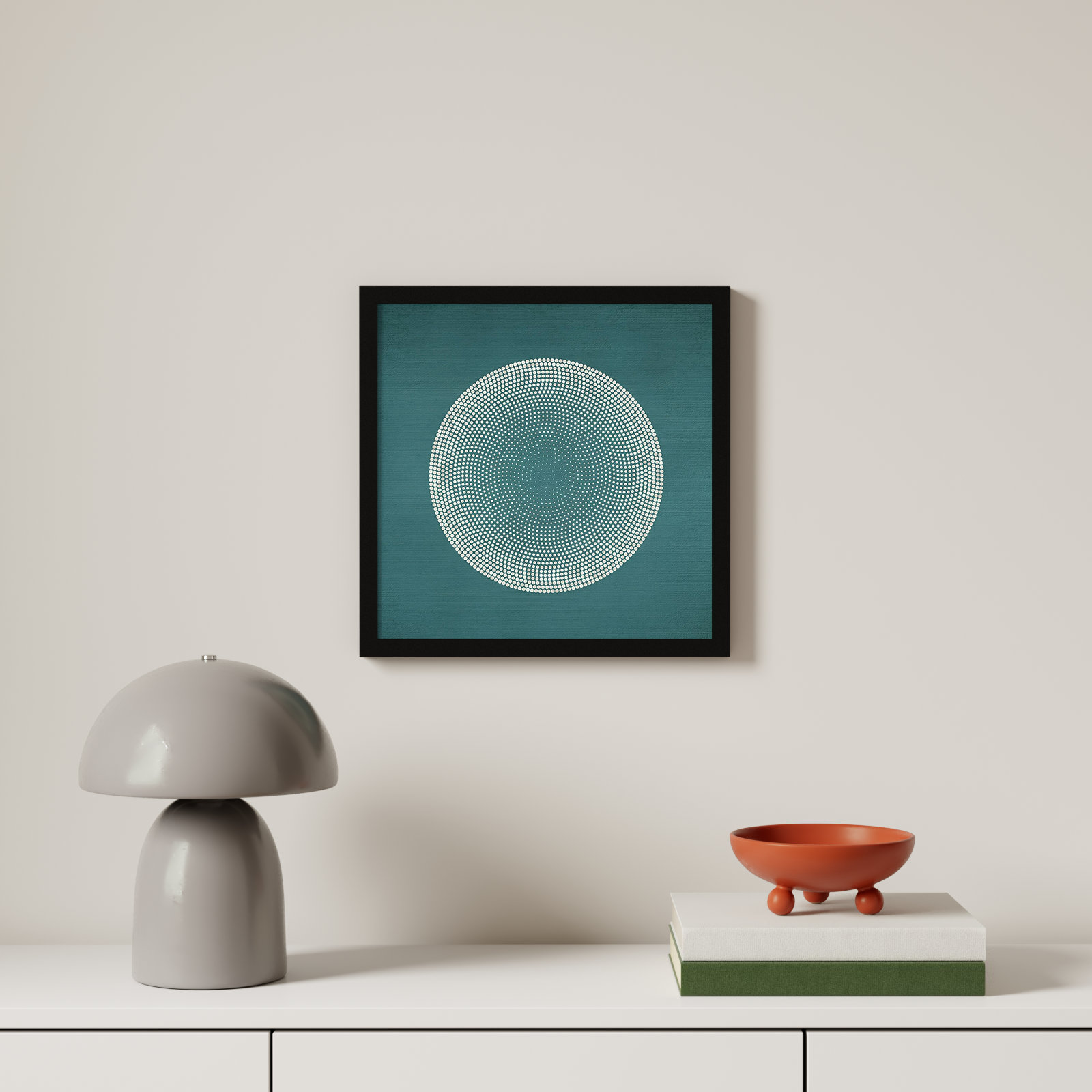 Circles by Incado, Black, 17" H x 17" W x 1" D