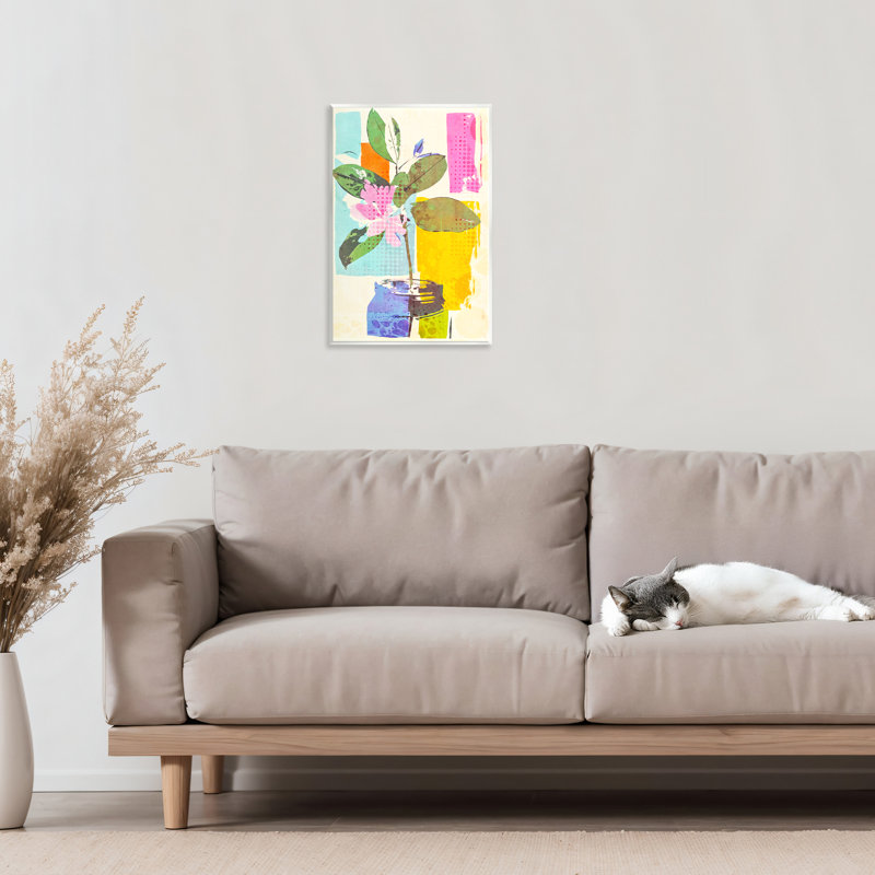 Plaque murale abstraite "Drift Bloom", design par Andrea Haase, H 15 po x l 10 po