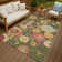 Machine Washable Indoor/Outdoor Matteson ACN2293 Floral Rug