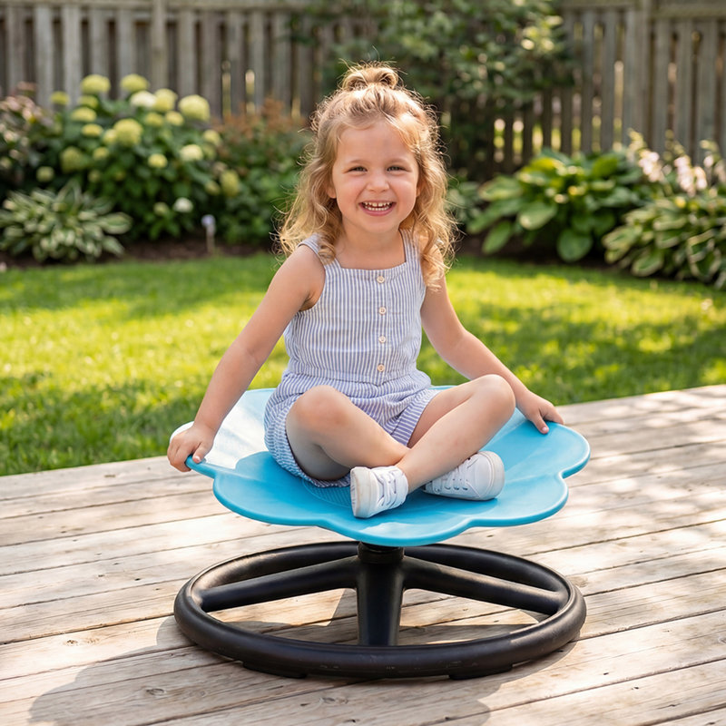 Children's Chair, Blue/Black