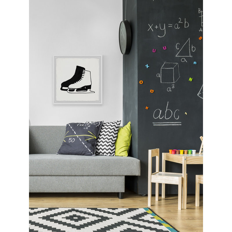 'Ice Skate Blade' Framed Print, 32" H x 32" W x 1.5" D
