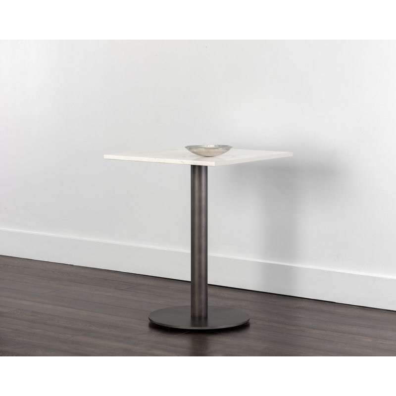 Square Marble Dining Table, 30”H x 24”L x 24”W