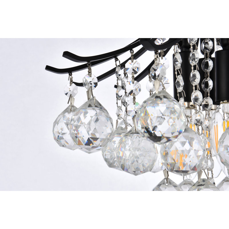 Plafonnier encastré 3 lumières Stoller, H 12 po x l 12 po x P 12 po, Noir, 3 Lights