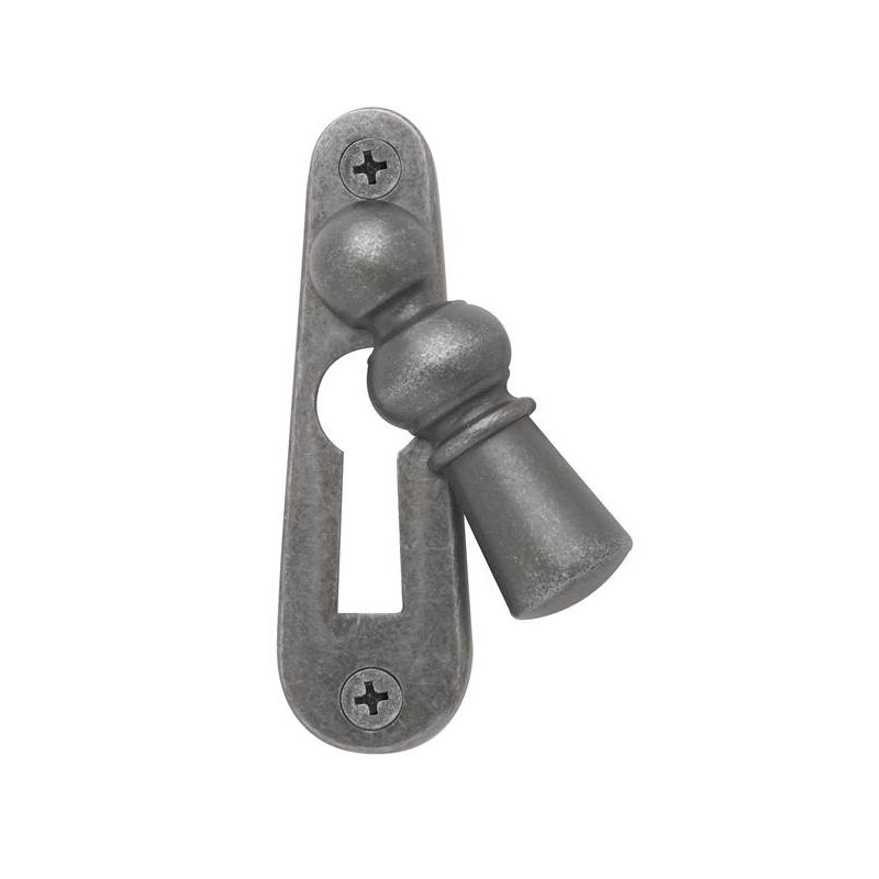 Colonial Emergency Release Rose/Rosette, 2.26" H x 1.3" W x 1.3" D, Bright Chrome