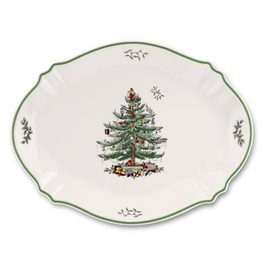 Christmas Tree Rectangular Handled Baking Dish