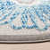 Tapis beige / bleu Kellems