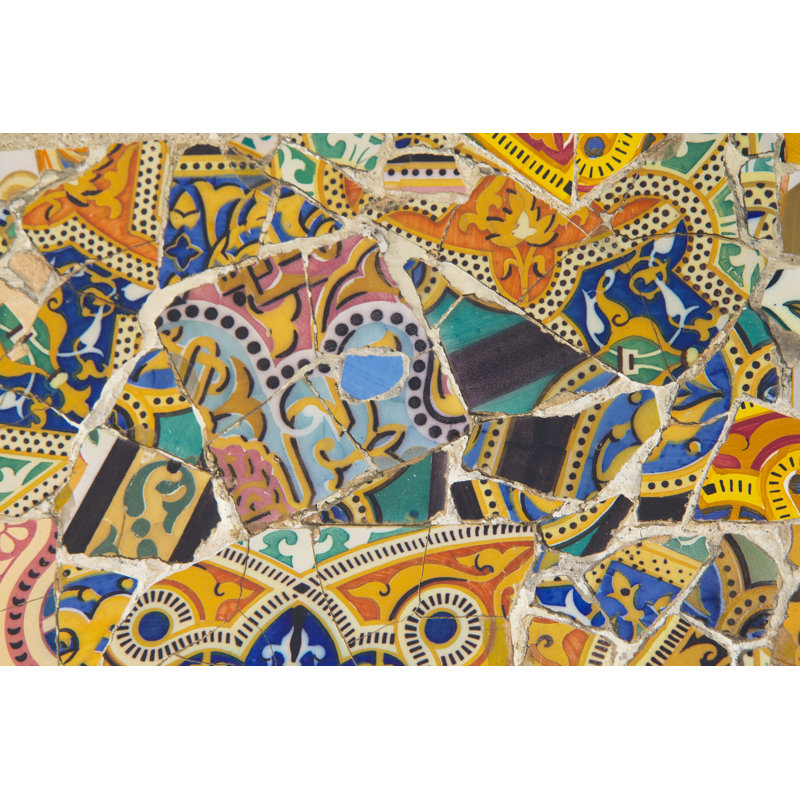 Tile Mosaic Wall - Wrapped Canvas Print, 51cm H x 76cm W