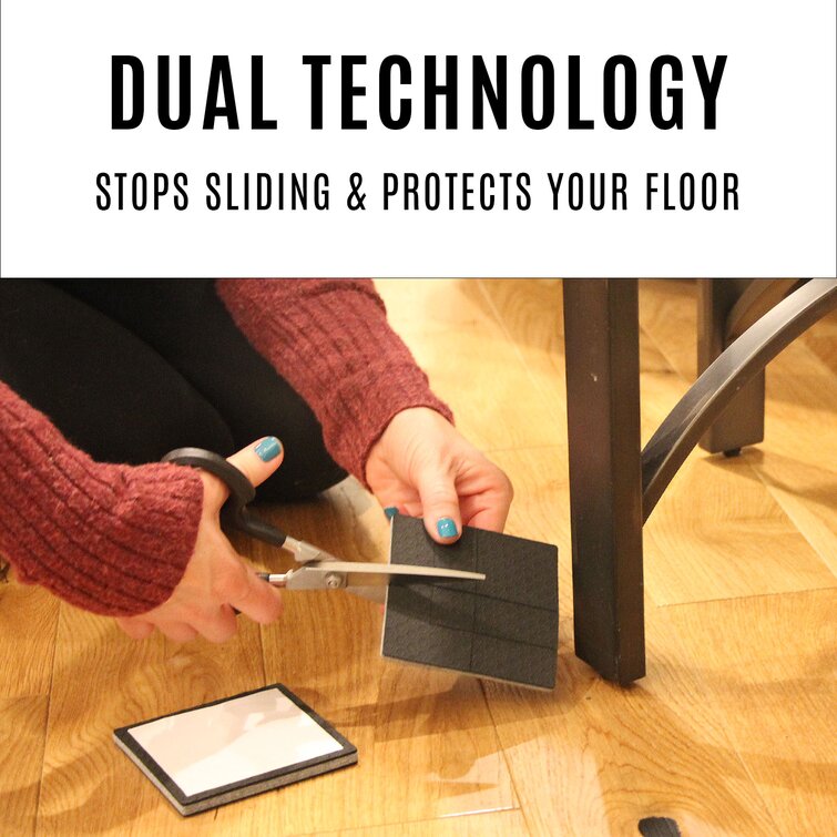 Prevent a couch from sliding around on a slippery laminate floor