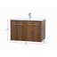 Ensemble de meuble-lavabo mural simple 30 po Agostini-638184324