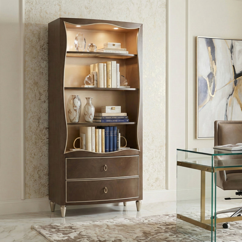 Bibliothèque Villa Cherie H 80 "x l 36" - Noisette, Noisette
