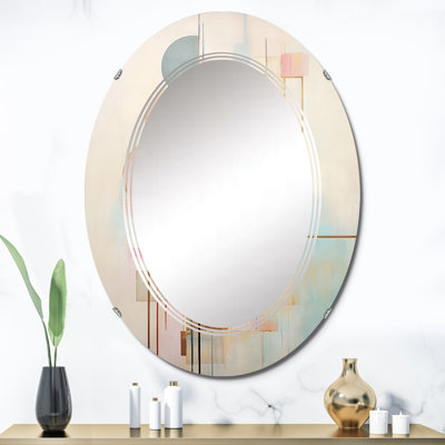 Beckersfield - Miroir mural moderne ovale