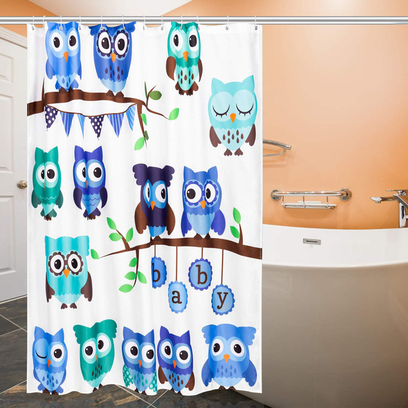 Ensemble de rideau de douche 13 pièces + crochets Turbeville