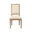 Chaise d'appoint rembourrée en lin Haile-1912570700