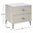 Caledonia 2 - Drawer Solid Wood 20" Nightstand in Bleached Oak