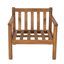 Chaise de patio moderne en bois 28 po Mid-Century, chaise longue à assise profonde résistante aux intempéries avec traversin et coussins épais, chaise d'appoint avec cadre en bois massif pour la cour, la piscine et la terrasse | Chaise de patio en bois moderne de 28 po Résistant D