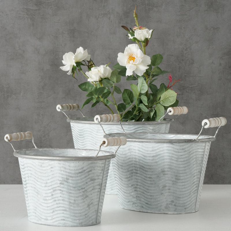 Ensemble de cache-pots en métal 3 pièces