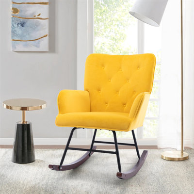 McRae-Helena Upholstered Rocking Chair