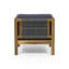  Fauteuil club d'extérieur moderne avec côtés en corde et coussins, ensemble de 2, pour patio ou balcon, gris