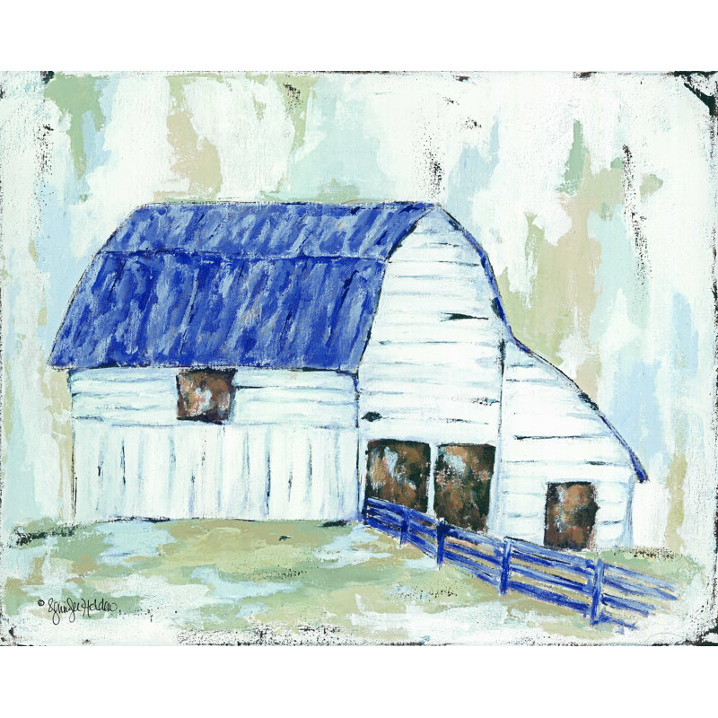 «Spring Joy Farm» par Jennifer Holden, reproduction sur toile tendue, H 18 po x l 24 po